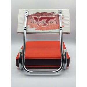Vintage Virginia Tech Folding Stadium Seat KR Industries Orange/Maroon